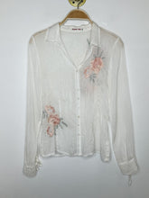 Load image into Gallery viewer, Silk Floral Embroidered Long Sleeve Button Up Shirt
