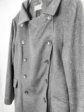 Load image into Gallery viewer, Cashmere Pea Coat with Draped Collar
