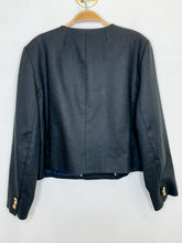Load image into Gallery viewer, Linen Blend Louisa Lady Collarless Cropped Jacket (NWT)
