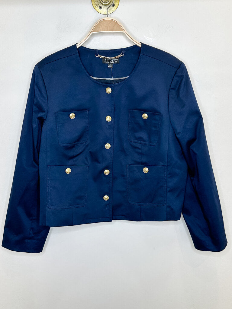Cotton Louisa Lady Collarless Jacket (NWT)