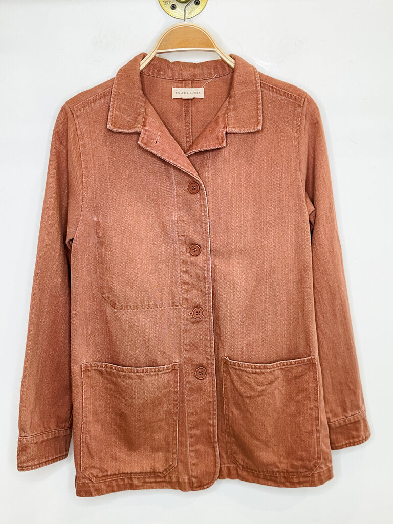Cotton Chore Coat (AS IS: wear at right chest pocket corner)