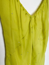 Load image into Gallery viewer, Double Layer Silk Bias Cut Dress with Tiny Rhinestones (NWT)

