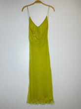 Load image into Gallery viewer, Double Layer Silk Bias Cut Dress with Tiny Rhinestones (NWT)
