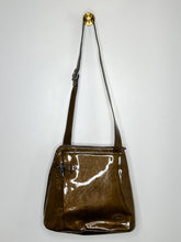 Load image into Gallery viewer, Patent Leather Roseau Bamboo-Toggle Crossbody Bag
