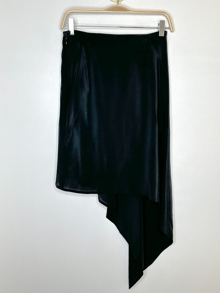 Vintage Y2K Silk Asymmetrical Skirt (NWT, orig. $450)