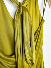 Load image into Gallery viewer, Vintage Y2K Silky Halter with Draped Back
