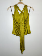 Load image into Gallery viewer, Vintage Y2K Silky Halter with Draped Back
