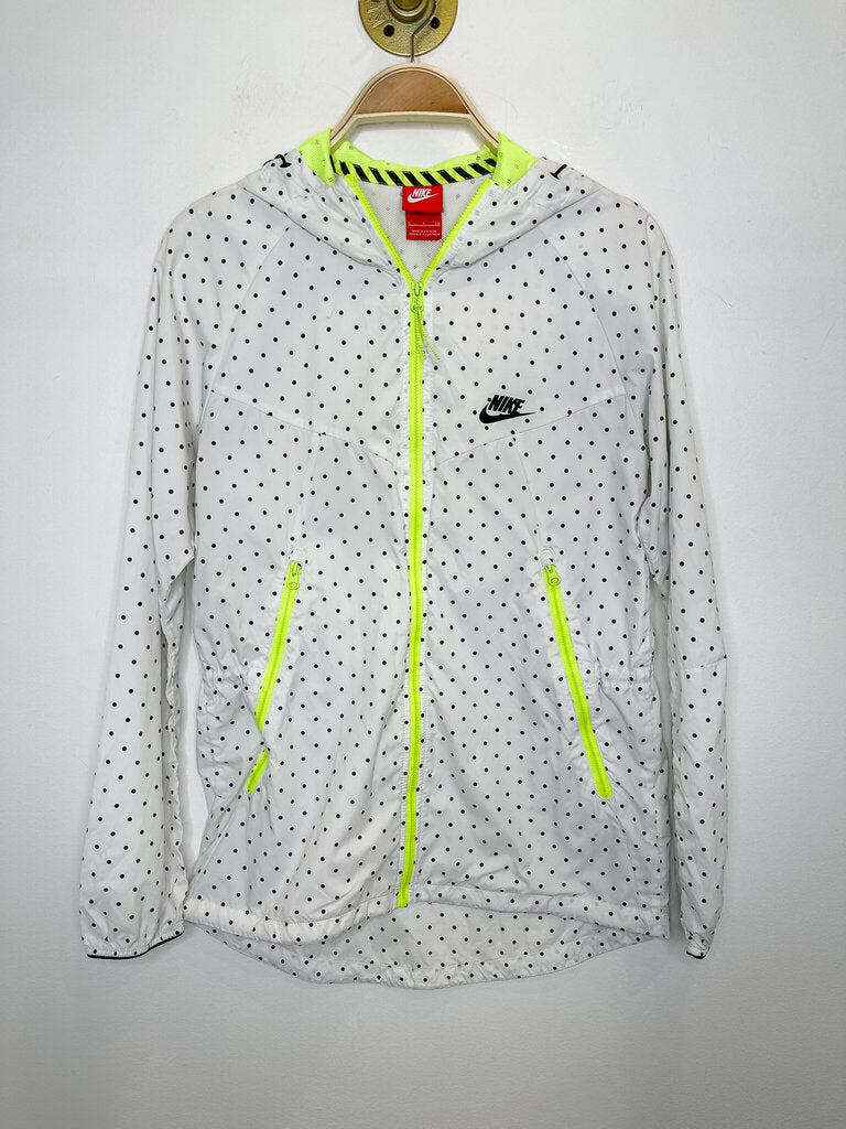 Polka Dot Hooded Windbreaker