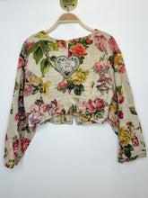 Load image into Gallery viewer, Quilted Floral + Sparrow Cotton Snap Front Jacket

