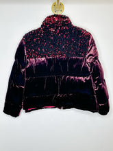 Load image into Gallery viewer, Cropped Velvet Sequined Vera Puffer Coat (orig. $248)
