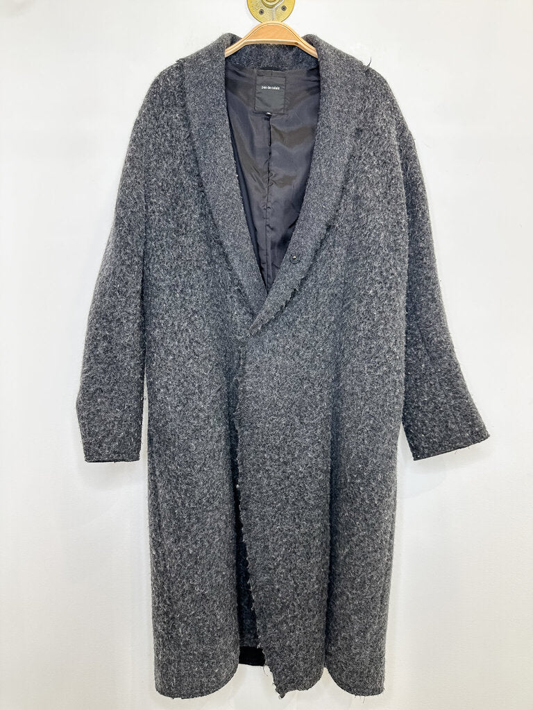 Oversized Full-Length Refined Wool Gauze Coat (orig. $770