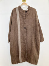 Load image into Gallery viewer, Oversized Wool + Linen Full-Length Coat
