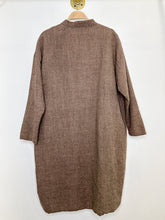 Load image into Gallery viewer, Oversized Wool + Linen Full-Length Coat
