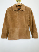 Load image into Gallery viewer, Suede Collared Zip Up Jacket
