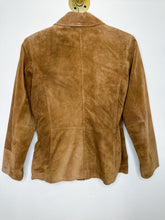 Load image into Gallery viewer, Suede Collared Zip Up Jacket

