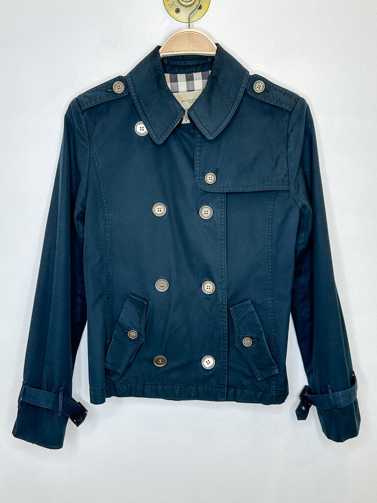 Waist-Length Double-Breasted Trench