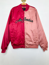 Load image into Gallery viewer, Air Jordan Color Block Satin Bomber Jacket
