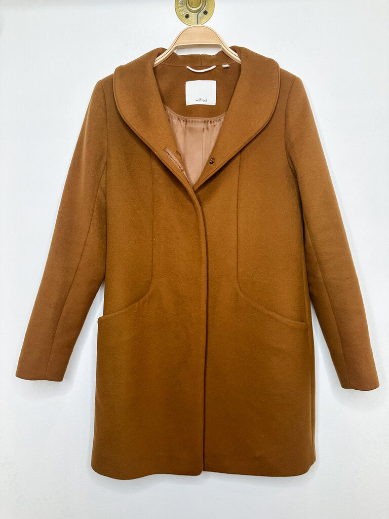 Wool + Cashmere + Silk Collared Long Coat