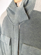 Load image into Gallery viewer, Wool Colorblock Hooded Knit Jacket
