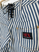 Load image into Gallery viewer, Striped Sailor Jeans with Back Lacing (SS 2003)
