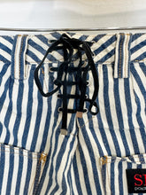 Load image into Gallery viewer, Striped Sailor Jeans with Back Lacing (SS 2003)
