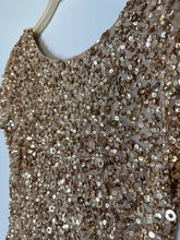 Load image into Gallery viewer, Sequin Cap Sleeve Gown with Small Train
