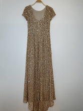 Load image into Gallery viewer, Sequin Cap Sleeve Gown with Small Train

