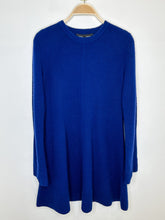 Load image into Gallery viewer, Wool-Cashmere Ribbed Sweater Knee-Length Dress
