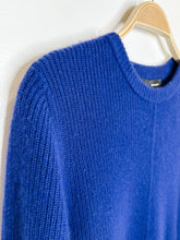 Load image into Gallery viewer, Wool-Cashmere Ribbed Sweater Knee-Length Dress
