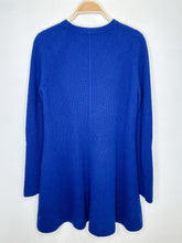 Load image into Gallery viewer, Wool-Cashmere Ribbed Sweater Knee-Length Dress

