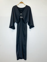 Load image into Gallery viewer, Silky Long Sleeve Midi Dress with Cutouts (NWT, orig. $200)
