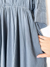 Load image into Gallery viewer, Seersucker Maxi Shirt Dress
