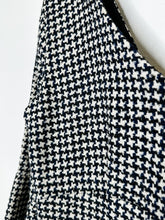 Load image into Gallery viewer, Houndstooth V-Neck Bell Sleeve Mini Dress
