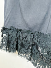 Load image into Gallery viewer, Sleeveless Mini Dress with Lace Trim + Corset Tie Front
