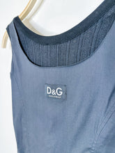 Load image into Gallery viewer, Sleeveless Mini Dress with Lace Trim + Corset Tie Front
