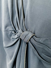 Load image into Gallery viewer, Long Sleeve Dress with Knotted Front + Zipper Accent
