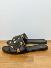 Load image into Gallery viewer, Leather Rockstud Slides
