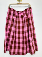 Load image into Gallery viewer, Cotton Plaid Pleated Midi Skirt (NWT)
