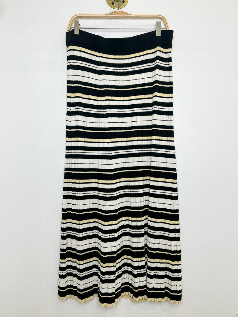 Striped Ribbed Knit Maxi Skirt (orig. $375)