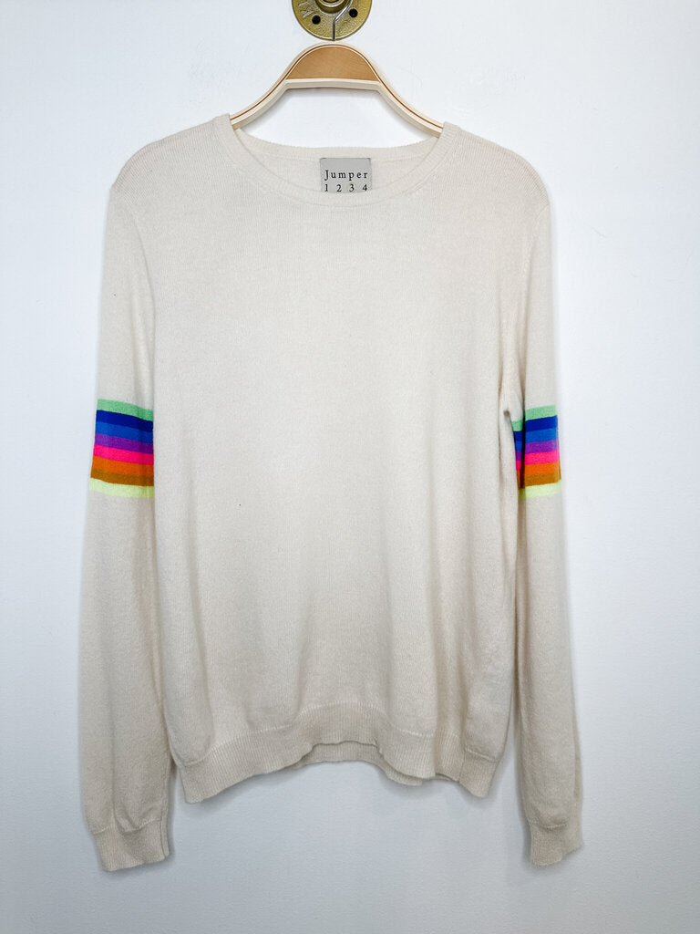 Cashmere Sweater with Arm Stripes (orig. ~$289)