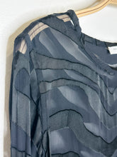 Load image into Gallery viewer, Silky Zebra Burnout Long Sleeve Top
