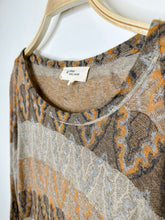 Load image into Gallery viewer, Ornate Striped Scoop Neck Long Sleeve Top
