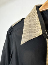 Load image into Gallery viewer, Long Sleeve Button Up Shirt with Python Trim
