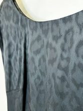 Load image into Gallery viewer, Tonal Animal Print Cap Sleeve Dress with &quot;Tail Feather&quot; Ruffle
