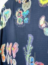 Load image into Gallery viewer, Abstract Floral + Geode Print Cap Sleeve Shift Dress
