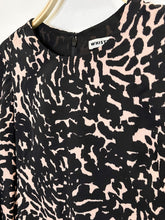 Load image into Gallery viewer, Abstract Print Silk Long Sleeve Midi Dress
