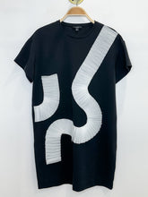 Load image into Gallery viewer, Neoprene T-Shirt Dress with Structured Ribbon Details
