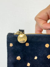 Load image into Gallery viewer, Suede Flat Clutch with Metallic Spots (orig. $275)
