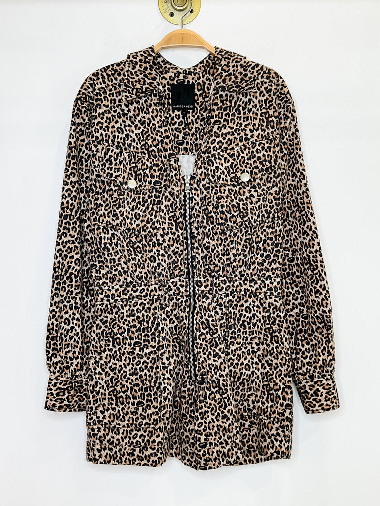 Leopard Print Long Sleeve Romper (orig. $445)