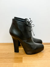 Load image into Gallery viewer, Leather Lace Up High Heel Shoes
